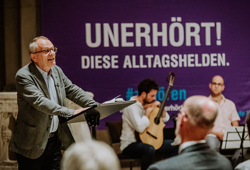 Ulrich Lilie bei der Lesung in der Kreuzkirche Dresden