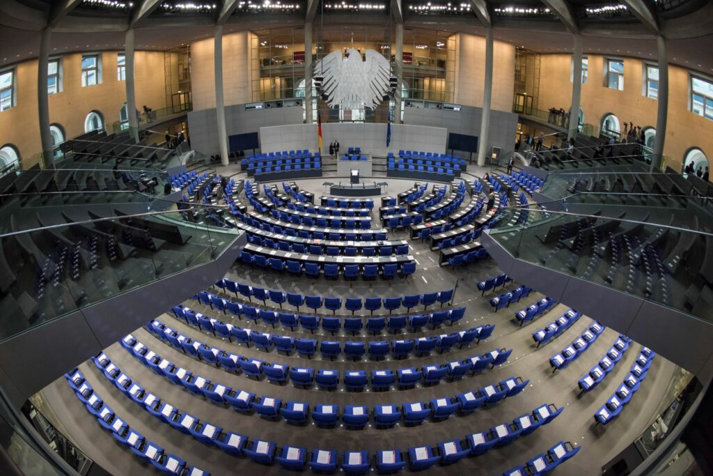 Plenarsaal des Deutschen Bundestags